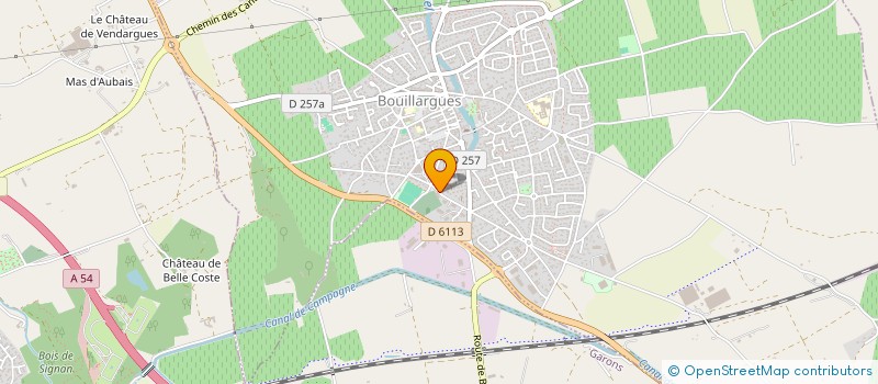 localisation de l'entreprise ARCOM GRUPO à BOUILLARGUES