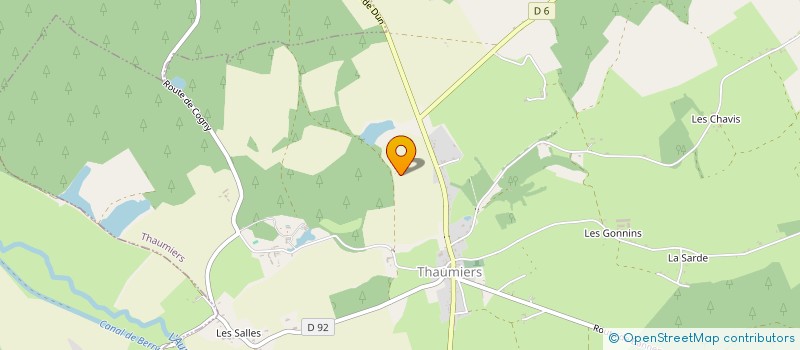 localisation de l'entreprise ARCOM SERVICES  THAUMIERS