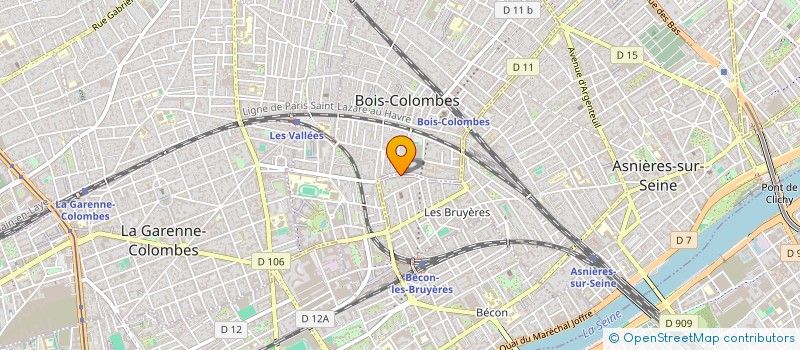 localisation de l'entreprise ARCOME CONSEIL à BOIS-COLOMBES