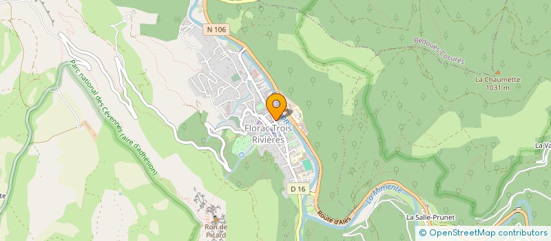 localisation de l'entreprise ARCOMEDIA  FLORAC TROIS RIVIERES