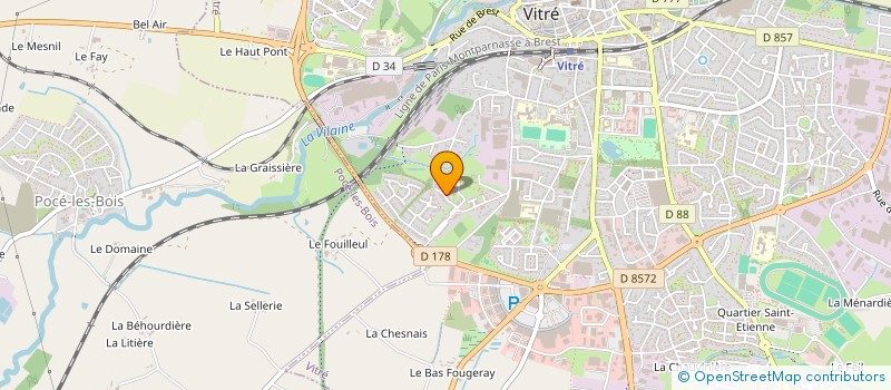 localisation de l'entreprise ARCOMEX IMMO  VITRE