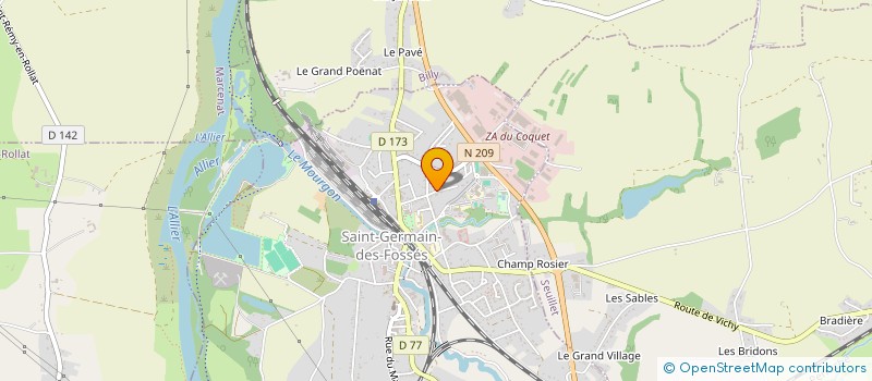 localisation de l'entreprise ARCOMM à SAINT-GERMAIN-DES-FOSSES