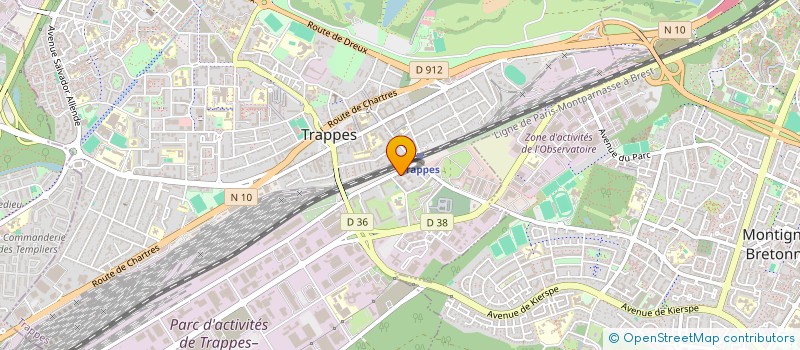 localisation de l'entreprise ARCOMPUTING  TRAPPES