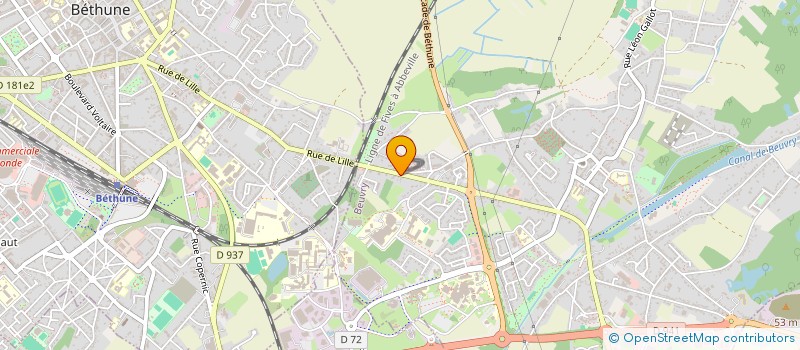 localisation de l'entreprise ARCONDOA  BEUVRY