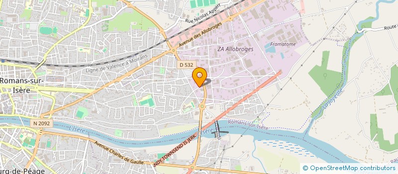 localisation de l'entreprise ARCOOP  ROMANS-SUR-ISERE