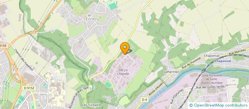 localisation de l'entreprise ARCOS  ENNERY