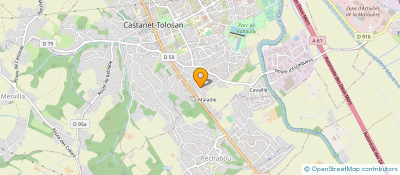 localisation de l'entreprise ARCOS BATIMENT  AUZEVILLE-TOLOSANE