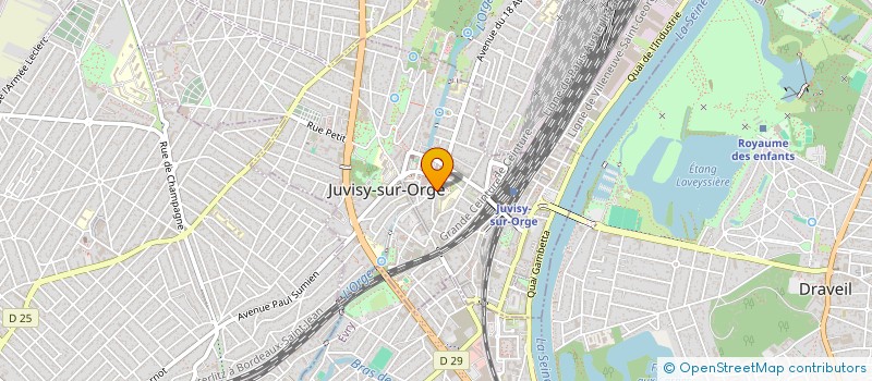 localisation de l'entreprise ARCOSERVICES à JUVISY-SUR-ORGE