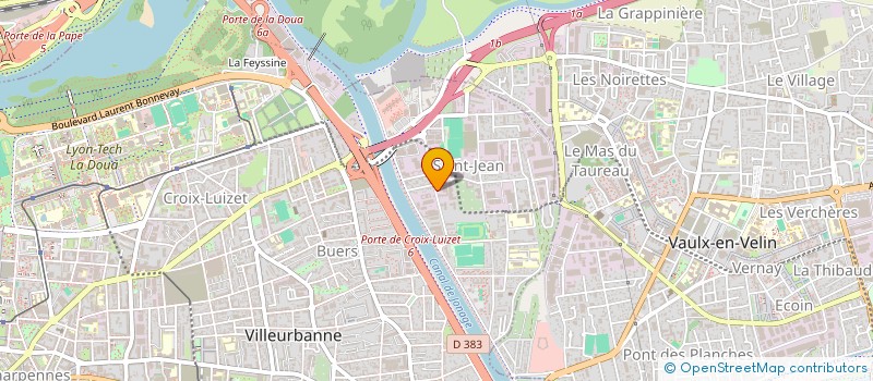 localisation de l'entreprise ARCOSTA BARDAGE à VILLEURBANNE