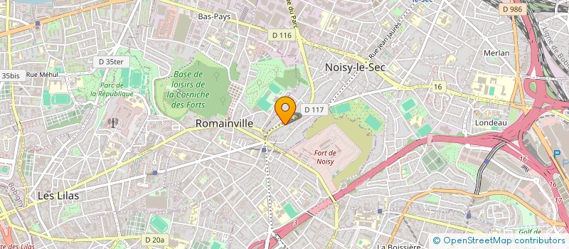 localisation de l'entreprise ARCOTECH à NOISY-LE-SEC