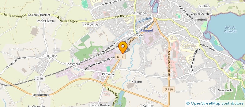 localisation de l'entreprise ARCOUEST  PAIMPOL