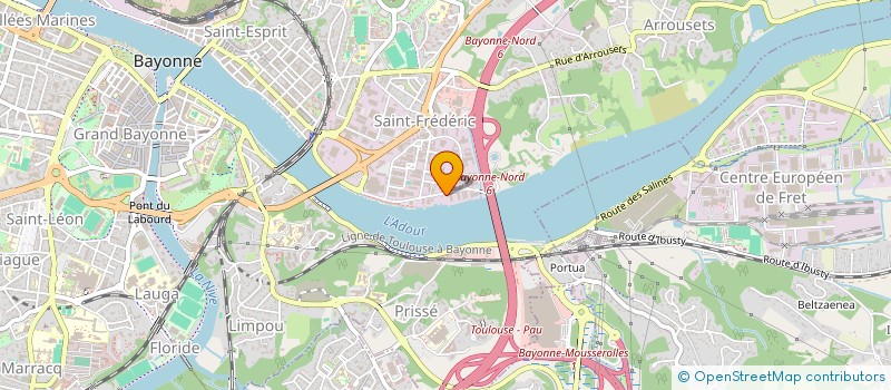 localisation de l'entreprise ARCOUET à BAYONNE