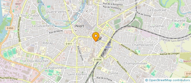 localisation de l'entreprise ARCOURT MARTIN à NIORT