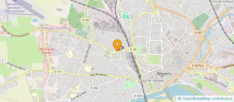 localisation de l'entreprise ARCOVEC à NEVERS