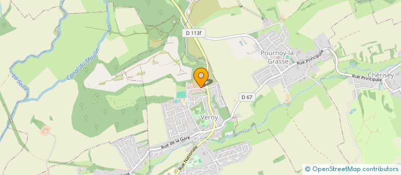 localisation de l'entreprise ARCRI  VERNY