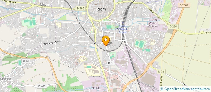 localisation de l'entreprise ARCS  RIOM