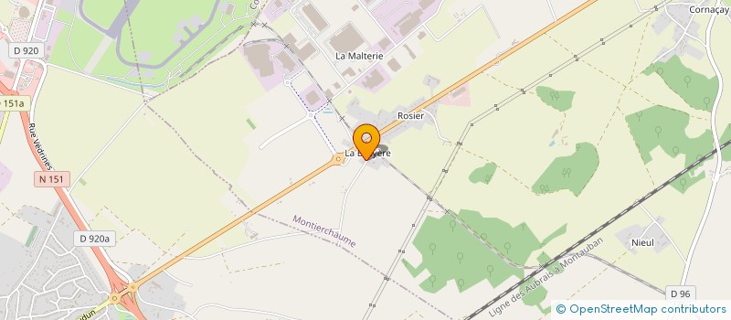 localisation de l'entreprise ARCS IMMOBILIER à MONTIERCHAUME