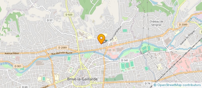 localisation de l'entreprise ARCS INGENIERIE à BRIVE-LA-GAILLARDE