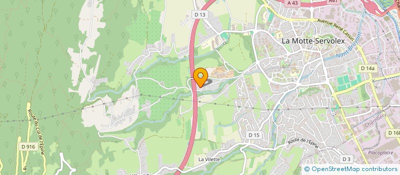 localisation de l'entreprise ARCTOS CB  LA MOTTE-SERVOLEX