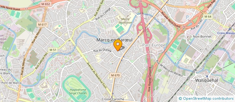 localisation de l'entreprise ARCTURUS à MARCQ-EN-BARŒUL