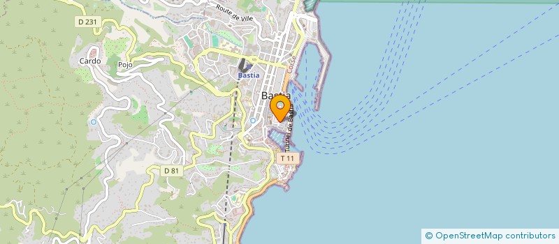 localisation de l'entreprise ARCU à BASTIA