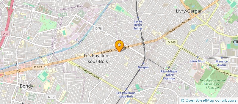 localisation de l'entreprise ARCUEIL 33 à LES PAVILLONS-SOUS-BOIS