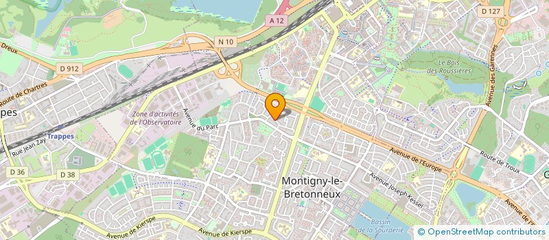 localisation de l'entreprise ' ARCUEIL JEANNE D'ARC '  MONTIGNY-LE-BRETONNEUX