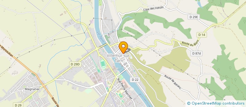 localisation de l'entreprise ARCURE PATRIMOINE  VILLEMUR-SUR-TARN