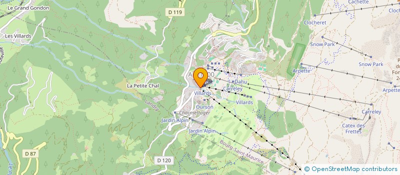 localisation de l'entreprise ARCUS GROUP  BOURG-SAINT-MAURICE