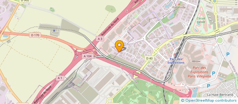localisation de l'entreprise ARCUS LOGISTIC à VILLEPINTE