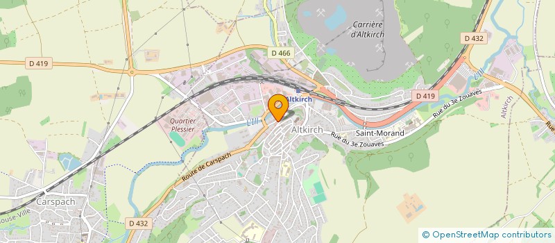 localisation de l'entreprise ARCYLOR SUNDGAU à ALTKIRCH