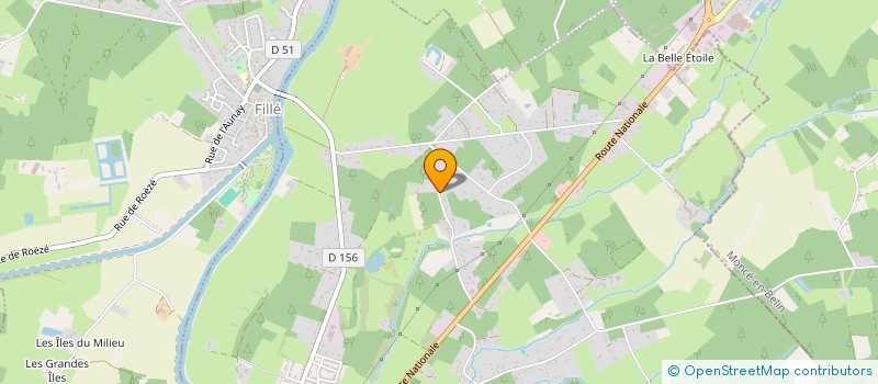 localisation de l'entreprise ARD 72  GUECELARD