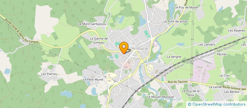 localisation de l'entreprise ARD à AMBAZAC