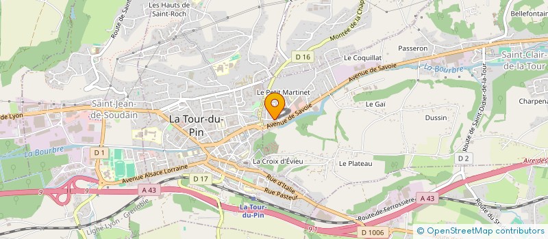 localisation de l'entreprise ARD CONSTRUCTION  SAINT-CLAIR-DE-LA-TOUR