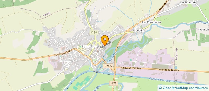 localisation de l'entreprise ARD HOTEL GROUPE à SAINT-FLORENTIN