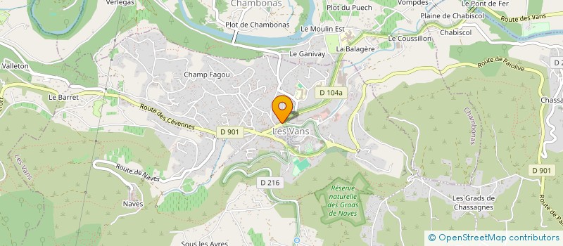 localisation de l'entreprise ARD' MULTISERVICES à LES VANS