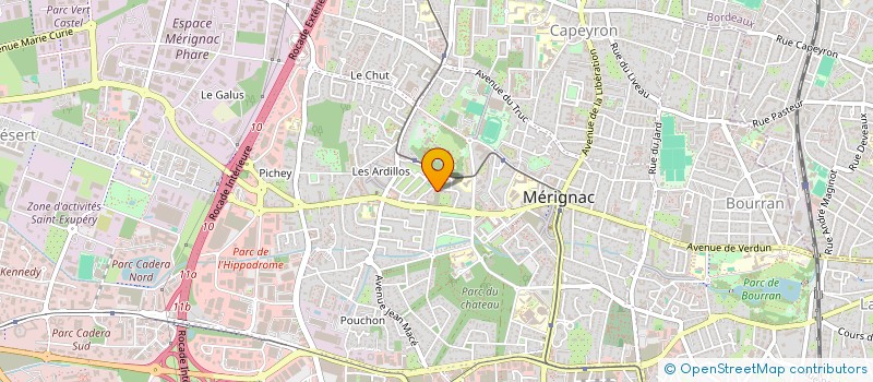 localisation de l'entreprise ARDA 49  MERIGNAC