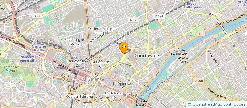 localisation de l'entreprise ARDA à COURBEVOIE