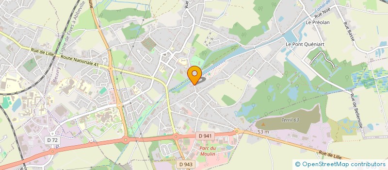 localisation de l'entreprise ARDA  BEUVRY