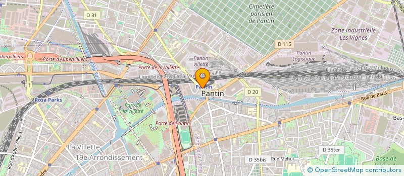 localisation de l'entreprise ARDA  PANTIN