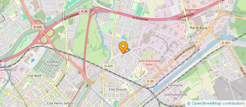 localisation de l'entreprise ARDA  ILLZACH