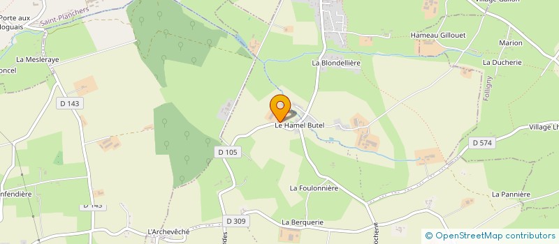 localisation de l'entreprise ARDAILLANCE à SAINT-JEAN-DES-CHAMPS