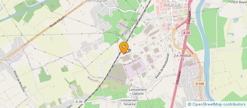 localisation de l'entreprise ARDANSE  MONTAUBAN