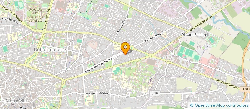 localisation de l'entreprise ARDAUD BAGATELLE à PAU