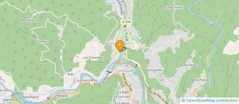 localisation de l'entreprise ARDEC-HOM COMPOSITES à VALS-LES-BAINS