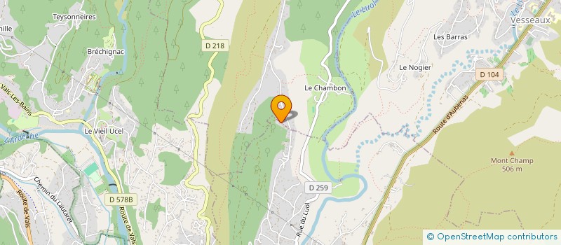 localisation de l'entreprise ARDECHE ASSAINISSEMENT A.PARGUEL & CHAMPANHET  SAINT-PRIVAT