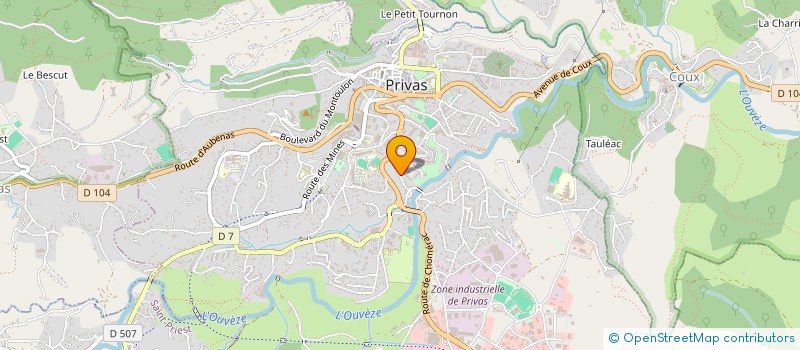 localisation de l'entreprise ARDECHE CAMPING  PRIVAS