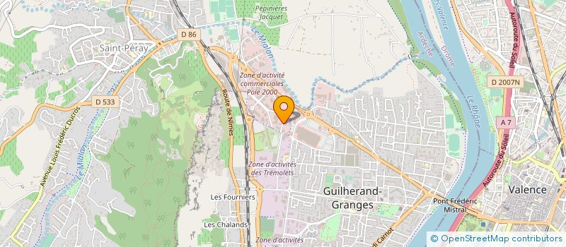 localisation de l'entreprise ARDECHE CONCEP REALISATIONS ELECTRONIQUE à SAINT-PERAY