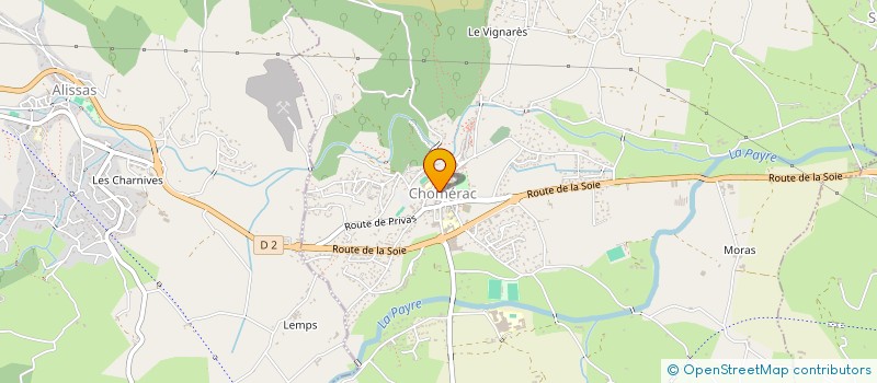 localisation de l'entreprise ARDECHE CONCEPTS ET REALISATIONS  CHOMERAC