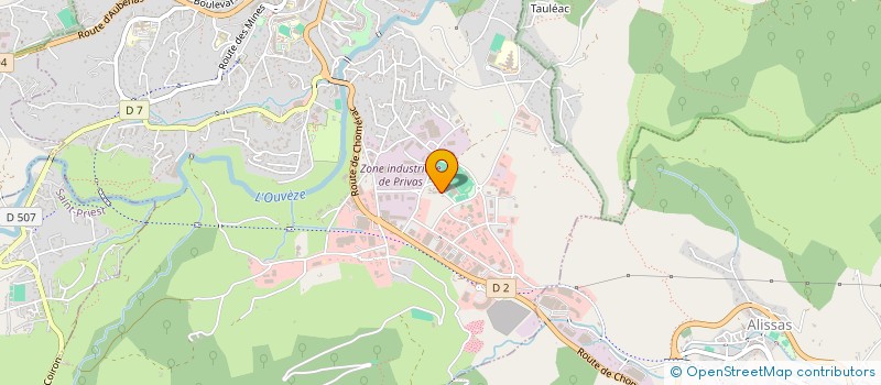 localisation de l'entreprise ARDECHE DECHETS à PRIVAS